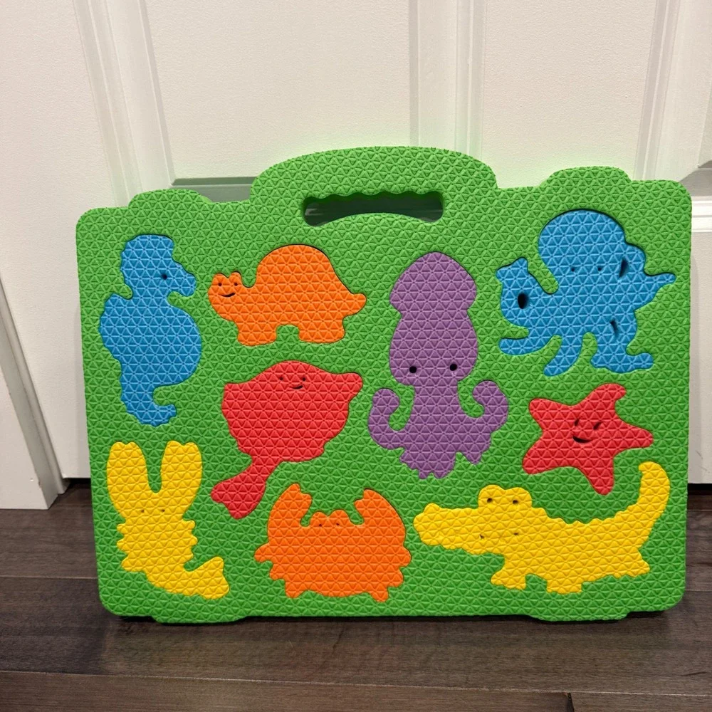 Imaginarium Kids Foam Puzzle Mat Set 4 Pack Dinosaurs Safari Sea Farm Shapes